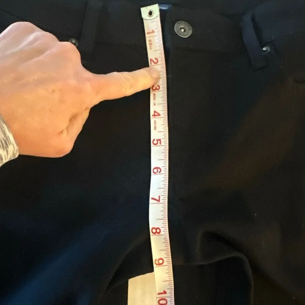 Arizona black denim like cotton blend jeans Juniors size 11 - Picture 5 of 8